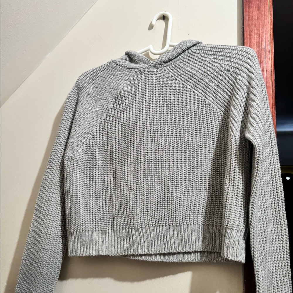 Refuge Gray Hooded Sweater